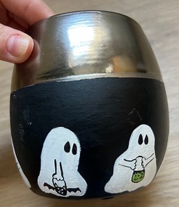 Hand Painted Halloween Pot - Etsy Canada