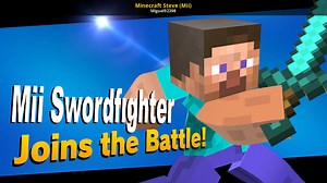 Minecraft Steve (Mii) Mod for Super Smash Bros. Ultimate | SSBU Mods