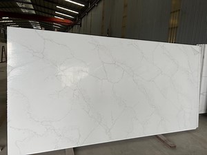 [Hot Item] Wholesale Price Quartz Stone Tile Carrara Series Countertop Big Slabs in Stock