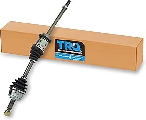 TRQ Front Right CV Axle Shaft Assembly Passenger Side Neoprene Boots Compatible with 2000-2003 Nissan Maxima Automatic Transmission 2000-2001 Infiniti I30 2002-2004 Infiniti I35