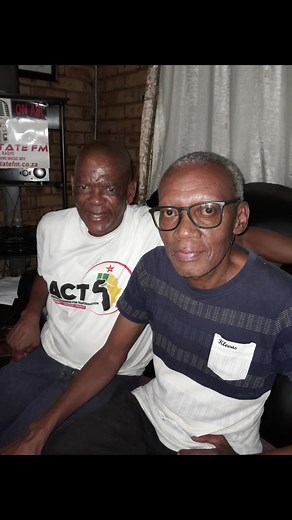 Ace Magashule , Ramatsoso Mokebe and Members of African Congress for Transformation @ Free State FM digital 📻 station | Free State FM
