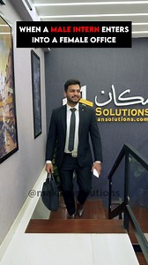 Male intern enters the female-dominated office. The plot thickens! #girllife #internship #officelife #teammakaan #viral #officelife #interiordesign | Makaan Solutions