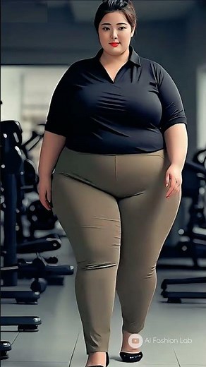 Korean Curvy Queen on the Ramp | Plus-Size AI Model Walking in Style 4K
