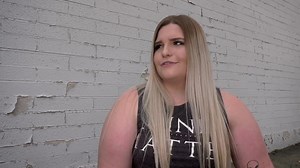 Chubby Blonde first Time Gloryhole