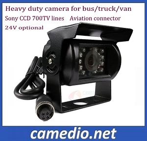 [Hot Item] Sony CCD Waterproof Heavy Duty Camera for Front&Rear&Side View 24V with Aviation Connector