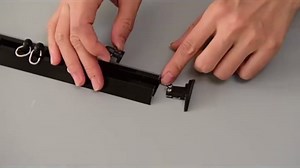 Ceiling Curtain Track Ceiling Mounted Curtain Rail For Curtains, Drapes, And Room Dividers Ceiling Or Wall Mount Curtain Track System-Room Divider-Sliding Curtain Rail(Color:Black,Size:2.6M/(8.5FT))