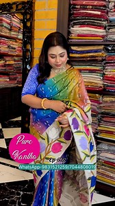 91K views · 979 reactions | Pure Kantha exclusive ✨ WhatsApp number -9831521259/7044808019 #sharanayaboutique #pure #exclusive #design #Women #SareeFashion #sareelover #indian #share #highlightsシ゚ #LikeFollowShare | Sharanaya Boutique | Facebook