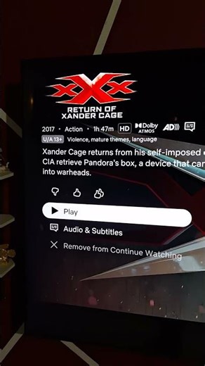 Xxx Return Of Xander Cage || The Cinemaholic #dolbyatmos #soundbarq930f #dolbyatmosmovies #atmos