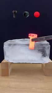 1000℃ Hot Metal Ball vs Ice: Satisfying Experiment
