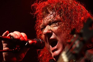 Bassist Steve Priest performs with The Sweet on Top of the Pops