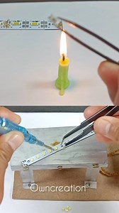 90K views · 188 reactions | #desoldering #led #strip #candle #danger #experiment | Owncreation | Facebook