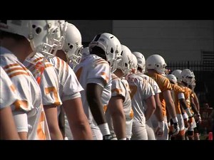 Tennessee football practice on March 8, 2014