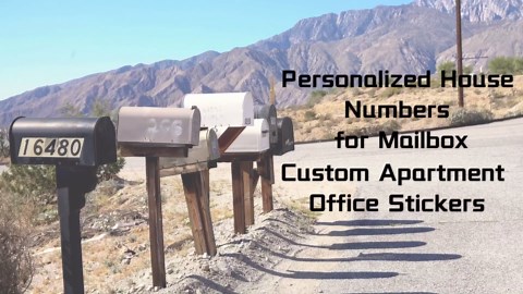 Custom Mailbox Decal, Personalized Mailbox Numbers Mailbox Letters, Custom Mailbox Lettering Address Decals, Mailbox Stickers for Mailbox Outdoor -CMN15