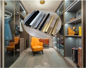 [Hot Item] Aluminum Extrusion Kitchen Cabinet Profile Glass Kitchen Aluminum Profile