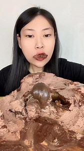 Chocolate Lava Fudge Foam Cake Chocolate Fudge Soft Mochi | Xiaxia Asmr | Xiaxia Asmr