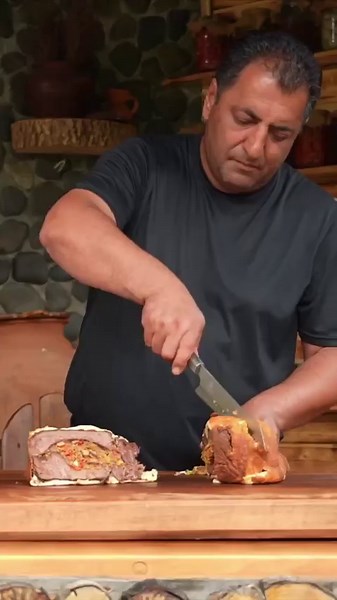 World's largest stuffed cheese ribeye steak grilled to perfection?