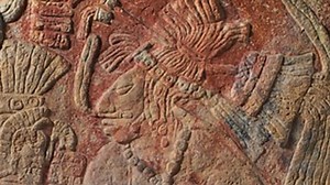 Chakalte’, Relief with Enthroned Ruler (Maya)