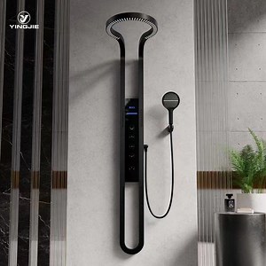 [Hot Item] Tiktok Wall Mounted Multifunction Bathroom Waterfall Sprinkler Massage Rainfall Shower Set System Panel