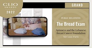 Congratulations to the 2022 #ClioAwards Grand winner for Public Relations, McCann Paris for Spinneys - Lebanon and the Lebanese Breast Cancer Foundation's The Bread Exam  #ClioAwards22 | The Clios | Facebook