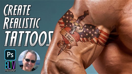 Photoshop: TATTOOS! Transform graphics into realistic, multi-colored, tattoos