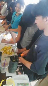 WATCH: Grade 11 students of Easter College-Baguio on Friday (April 26, 2024) make fermented plant juice, an organic fertilizer made of plants composted using organically produced molasses for faster decomposition. It is part of the “Training on Urban Gardening for a Food Secure Community” at the Department of Agriculture compound in Baguio City. It is a joint activity of the Philippine Association of Agriculturists-Cordillera and Bureau of Plant and Industry to boost the youth's awareness on urb