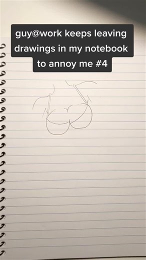 Funny Work Prank: Drawings in Notebook