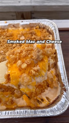 Smoked Mac and Cheese with pork rinds on top is incredibly delicious. It's also a fantastic low-carb, high-protein snack option. @winstonsalem_nc_bbq smoked this at 275 degrees for about 2 hours until everything was perfectly combined. Then, he topped it with more cheese and put it back on the smoker until everything was beautifully melted. . Have you ever tried smoking mac and cheese this way? . . #macandcheese #macaroni #porkrinds #zgrills #zgrillsmoker #smokedmeat #bbqnation #bbq #smoke | Z G