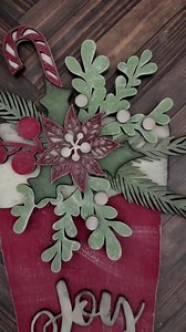 Custom Mistletoe & Holly Stocking Door Hanger - 18" Christmas Stocking Leaner - Personalized Holiday Door Decor - Festive Home Accent - Etsy Canada
