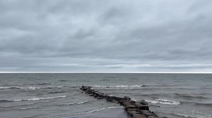 Huntington Beach Lake Erie Ohio today. Chilly but this beach lover had to take a trip back in time to see it. Much nicer than when I was a “teen” decades ago. 😂 Downtown Cleveland in the distance. | I Love The Beach Trips
