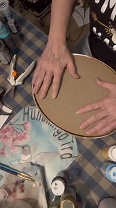 Hummingbird with pink frame and flower | Hummingbird paintery