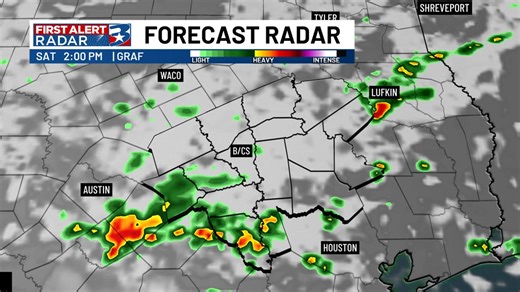 Watching an isolated shower east of B/CS as we near halftime. Movement is anticipated to stay east of Kyle, however some light rain is possible. Make sure to stay weather aware and keep the poncho at the ready! | KBTX Media
