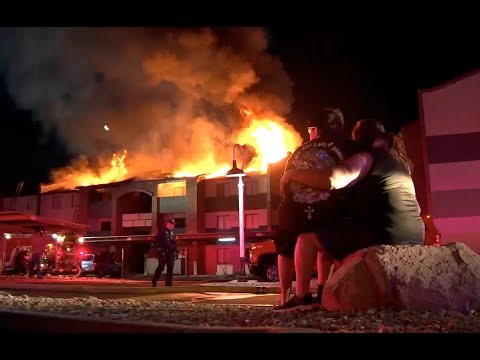 Firefighters battle second-alarm fire at apartment complex near 27th Avenue and Indian School Road
