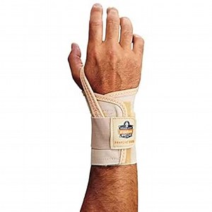 Ergodyne ProFlex 4000 Single Strap Wrist Support, Tan -X-Large, Left Hand