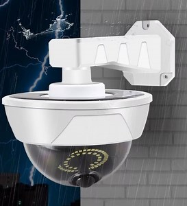 Protégez la maison sans ruiner ! Caméra factice solaire, étanche, rotative et ultra-réaliste. Facile à installer, zéro câble, 100% dissuasive. | Afrique Mall