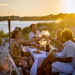 3K views · 50 reactions | Go on a private island dinner excursion. Enjoy fresh-to-table fare. Sip local craft brews with friends. | Visit Wrightsville Beach, NC | Facebook