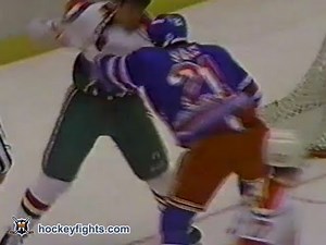 David Shaw vs Brendan Shanahan Mar 3, 1989