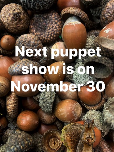 Next puppet show is on 11/30! Connect with the natural world through imaginative play, nature objects and movement. Then, watch a silly puppet show with your preschooler. Try a self-guided nature activity after the show. Reservations required by two days prior. $5/person. Ages: 2-6 plus adult. Link to registration is in the comments ⬇️ | Richardson Nature Center