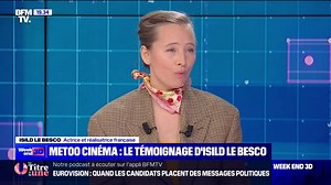 #MeTooCinéma: "Dès qu'on rentre dans les violences sexistes, c'est le monde à l'envers" en matière de justice, regrette Isild Le Besco, qui a été en couple avec le réalisateur Benoît Jacquot lorsqu'elle avait 16 ans et lui 52 ans