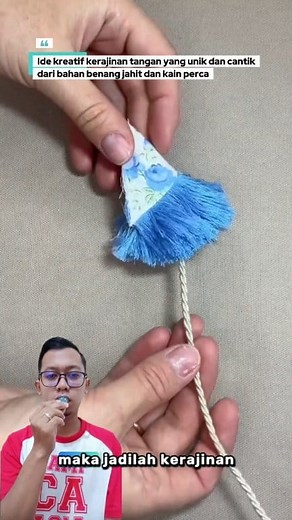 Ide kreatif kerajinan tangan yang unik dan cantik dari bahan benang jahit dan kain perca | Asrori Channel