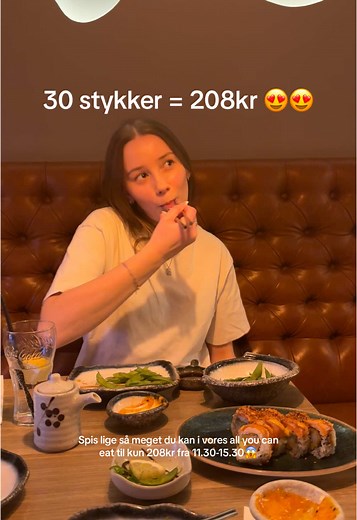 All you can eat sushi i Roskilde for kun 208kr
