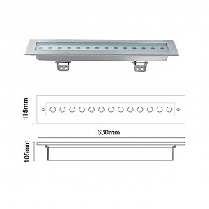 [Hot Item] Outdoor Landscape IP68 24W 36W Single RGB LED Wall Washer for Project