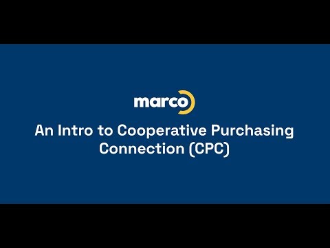 An Intro to Cooperative Purchasing Connection (CPC)