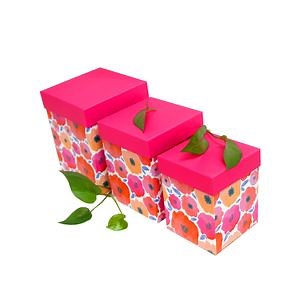 [Hot Item] 3PCS Customized Gift Boxes Cosmetics Boxes Gift Boxes Paper Boxes