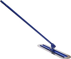 Concrete Surface Trowel Cement Vibrating Leveling Tool with 3X 5.9ft Handle Stainless Steel Concrete Finish Tool for Construction Sites and Roads,47.2x7.9in