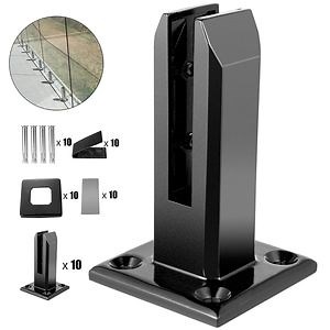 [Hot Item] 304 Stainless Steel Indoor Staircase Frameless Glass Railing Spigot Hardware Accessories Side Mounted Pool Fence Glass Spigots
