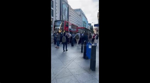 Huge queues for buses at Victoria station as tube strikes cripple London