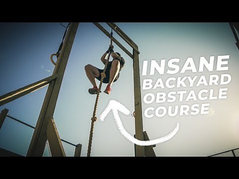 INSANE BACKYARD OBSTACLE COURSE WORKOUT