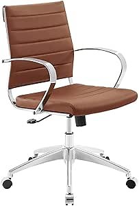 Modway Jive Mid Back Office Chair, Terracotta