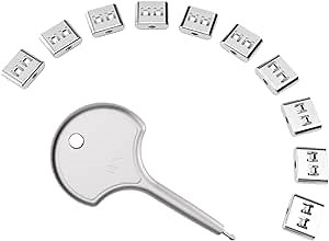 10Pcs Stainless Steel USB Type-C Port Lock with 1 Metal Key, USB Type-C Port Dust Cover, USB Type-C Dust Cover Female Plug Protector, USB Type-C Port Compatible