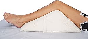 The Angle by Back Support Systems - Guaranteed to Help Reduce Back Pain Immediately. Eco Friendly, Medical Quality Memory Foam Bed Wedge Leg Pillow for Reducing Back Pain, Back Therapy and Sleeping